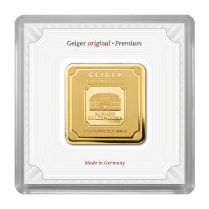 Lingote de Oro Geiger original - 50 g 999.9 en capsula