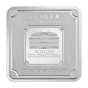 Lingote de Plata Geiger original - 100 oz .999