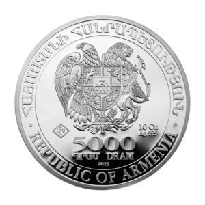 Arca de Noé 2025 - Armenia 10 oz moneda de plata .999 - 5.000 Dram