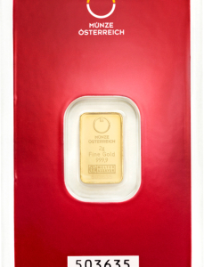 Casa de la Moneda de Austria - Lingote de Oro - 2g