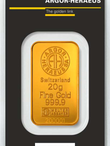 Argor-Heraeus Lingote de oro - 20 g