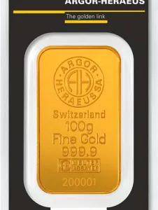 Argor-Heraeus Lingote de Oro - 100 g