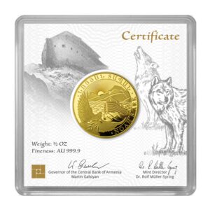 Arca de Noé 2026 – Moneda de oro de Armenia 1/2 oz