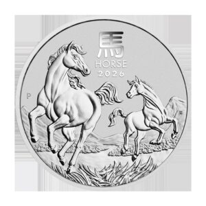 Lunar III "Caballo" 2026 - Moneda de plata de 1 kg de Australia, con impuestos regulares