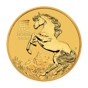 Lunar III «Caballo» 2026 – Moneda de oro de Australia de 1/4 oz
