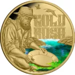 Moneda de Oro Fiebre del Oro 1oz 2026 Coleccionismo