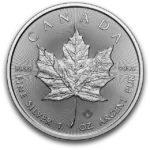 Moneda de plata Hoja de arce de 1 onza 2026