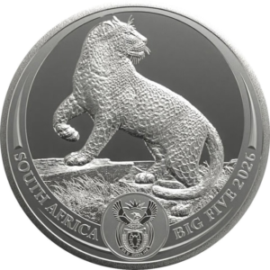 Moneda de plata Los 5 Grandes III Leopardo 2026 Coleccionismo