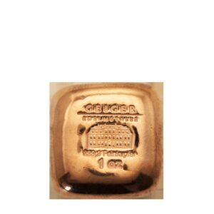 Lingote de cobre 1 oz Fundido .9999