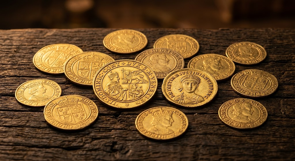 Antigua Moneda de Oro