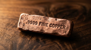 Lingote de Cobre 1 Oz Fundido .9999