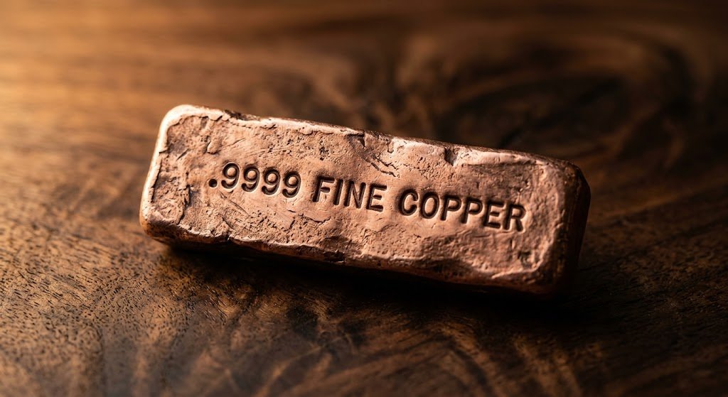 Lingote de Cobre 1 Oz Fundido .9999