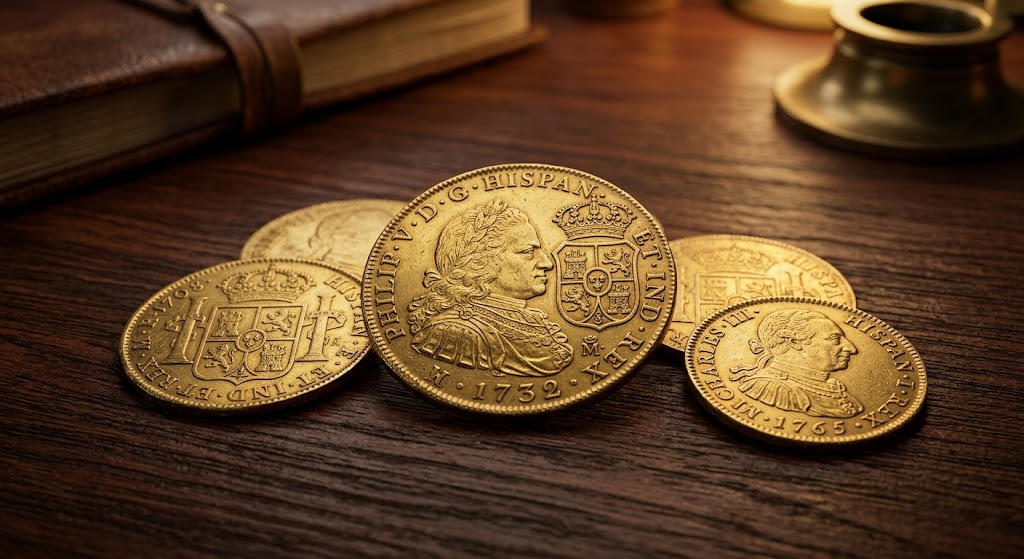 Monedas de Oro Españolas Antiguas