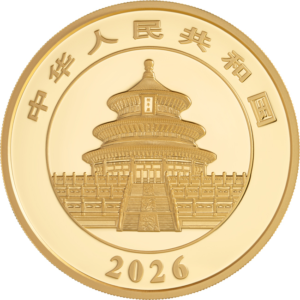 Panda 2026 Coleccionismo – China 100g moneda de oro